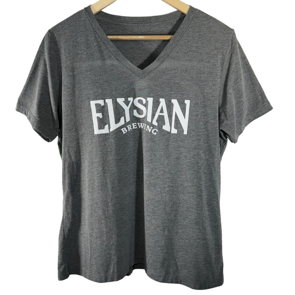 Bella+Canvas Elysian Brewing‎ Gray Tri-Blend Short Sleeve T-Shirt Women’s Large